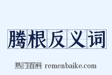 腾根反义词是什么意思的图片
